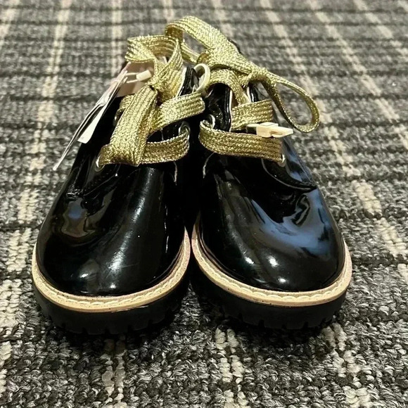ZARA Patent Leather black kids shoes US Size 12.5 - Picture 2 of 12